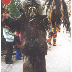 Umzug Fasnachtssonntag: Der Schneeschreck war auch dabei.