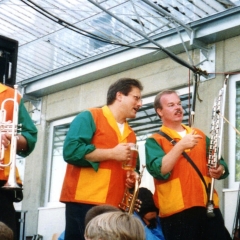 Die Clowngruppe beim Kellerfest vom Ruppaner.