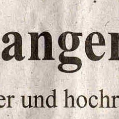 Verabschiedung von Präsident Alex Volz: Zeitungsartikel.