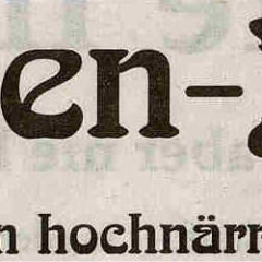 80 Jahre Schneckenburg: Zeitungsüberschrift.