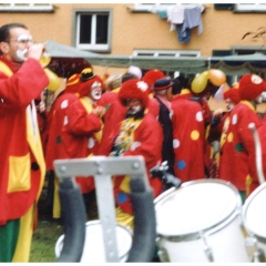 Rosenmontag: Besuch im Hindenburgblock.