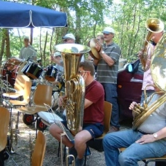 Die Clowngruppe beim Vatertag: Spieltermin beim Golfclub in Langenrain.