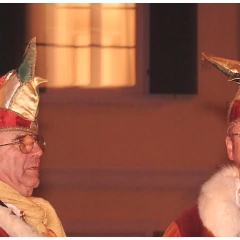 Verbrennung auf dem Stephansplatz: Die Elferräte Ludwig Degen und Hans-Peter Pfundstein.