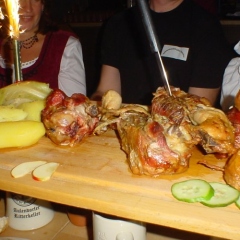 Ritteressen in Aulendorf mit dem Schneckenbürgler Räuber.