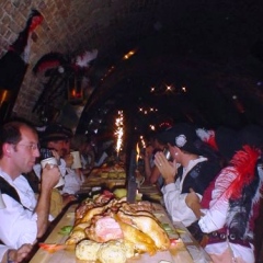 Ritteressen in Aulendorf mit dem Schneckenbürgler Räuber.