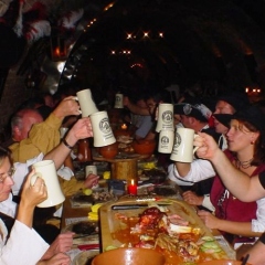 Ritteressen in Aulendorf mit dem Schneckenbürgler Räuber.