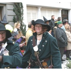 Umzug Fasnachtssonntag: Der Räuber war auch dabei.