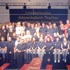 1. Männerballett-Treffen vom Schneeschreck: Die ganze Mannschaft.