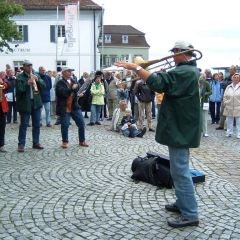 Vatertag der Clowngruppe: ... fuhren sie nach Überlingen.