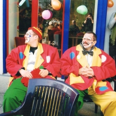 Rosenmontag: Auch die Musiker gönnten sich eine Pause.