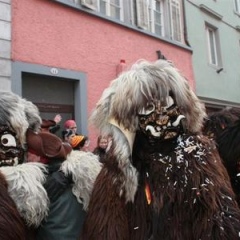 Umzug Fasnachtssonntag: Der Schneeschreck beim Umzug.