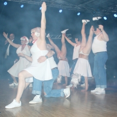 Männerballett-Treffen vom Schbeeschreck: Das Männerballett der Schneckenburg.