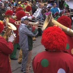 Rosenmontag: Besuch beim Närrischen Jahrmarkt in Freudental.