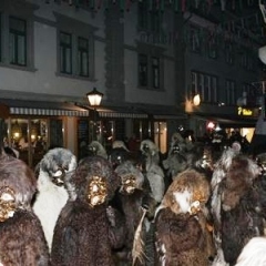 Verbrennung auf dem Stefansplatz: Der Schneeschreck beim Verbrennungs-Umzug.