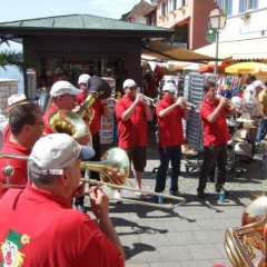 Vatertag der Clowngruppe: Der nächste Halt war Meersburg.