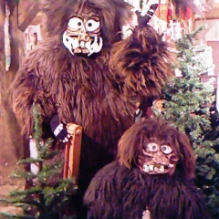 Der Schneeschreck im Fasnachtsmuseum im Rheintorturm wurde neu aufgestellt.