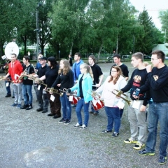 Boule-Turnier der Schneckenburg: Zur Siegerehrung spielte der Fanfarenzug,