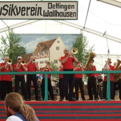 Vatertag der Clowngruppe: Am Schluss spielte man noch auf dem Bergfest vom Musikverein Dettingen.