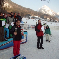 Der Schneeschreck bei der vereinsinternen Skimeisterschaft am Diedamskopf.