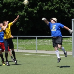 Fussball-Turnier der Giraffen: Der Schneeschreck trat wieder mit zwei Teams an.