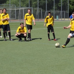 Fussball-Turnier der Giraffen: Der Schneeschreck trat wieder mit zwei Teams an.