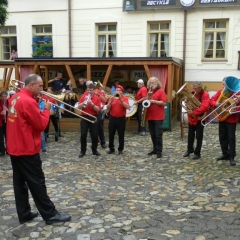 Die Clowngruppe der Schneckenburg in Tabor: Es wurden verschiedene Spieltermine wahrgenommen.