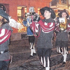 Der Fanfarenzug bei der Fasnachtseröffnung am 11.11..