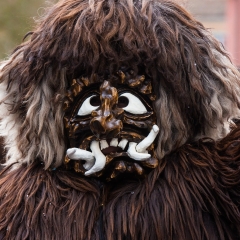 Umzug am Fasnachtssonntag: Der Schneeschreck schloss sich an.