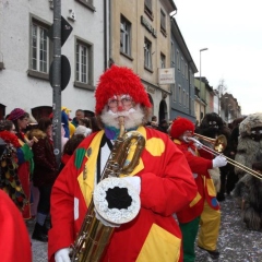 Umzug am Fasnachtssonntag: Darauf folgte die Clowngruppe.