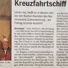 11.11. in der Linde: Der Vorbericht im Südkurier.