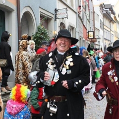 Umzug am Fasnachtssonntag: Als nächstes kam der Räuber.