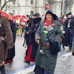 Umzug am Fasnachtssonntag: Als nächstes kam der Räuber.