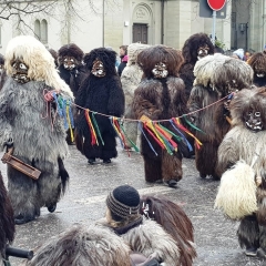 Umzug am Fasnachtssonntag: Den Schluß der Schneckenburg bildete der Schneeschreck.