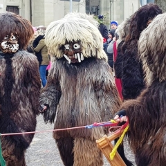 Umzug am Fasnachtssonntag: Den Schluß der Schneckenburg bildete der Schneeschreck.