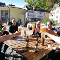 Auf der Clowngruppen-Hütte: Zwischendurch konnte auch etwas entspannt werden.