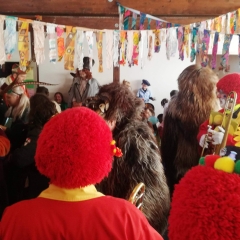 Schmutziger Donnerstag: Die Clowngruppe spielte im Kindergarten Löwenzahn.