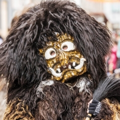 Umzug am Fasnachtssonntag: Der Schneeschreck beim Umzug.