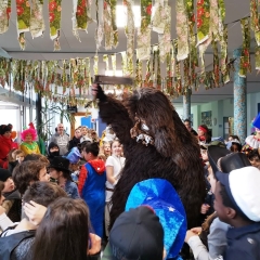 Schmutziger Donnerstag: Der Schneeschreck in der Sonnenhalde-Schule.