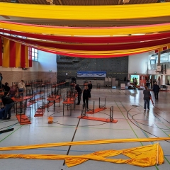 Ballett-Treffen Schneckenbürgler Schneeschreck: Am nächsten Morgen musste alles wieder abgebaut werden.