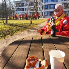 Rosenmontag mit der Clowngruppe: In der Roseanu