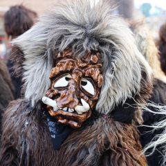 Umzug in Konstanz: Der Schneeschreck während dem Umzug.