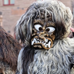 Umzug in Konstanz: Der Schneeschreck während dem Umzug.