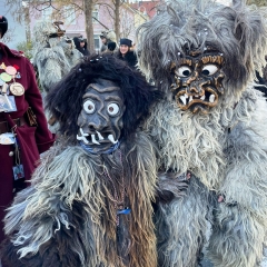 Umzug in Konstanz: Der Schneeschreck während dem Umzug.