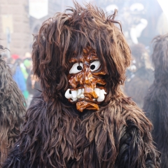 Umzug in Konstanz: Der Schneeschreck während dem Umzug.