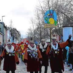 Umzug in Konstanz: Die Schneckenburg angeführt durch den Elferrat.