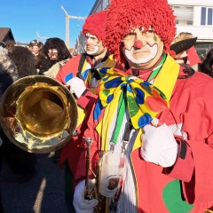 Hegau-Bodensee-Umzug in Gottmadingen: Die Schneckenburg beim Aufstellungsplatz.