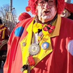 Hegau-Bodensee-Umzug in Gottmadingen: Die Schneckenburg beim Aufstellungsplatz.