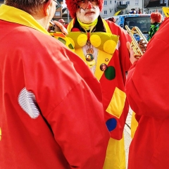 Hegau-Bodensee-Umzug in Gottmadingen: Die Schneckenburg beim Aufstellungsplatz.