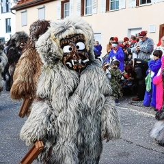 Seenarrentreffen Allensbach: Der Schneeschreck beim Umzug.